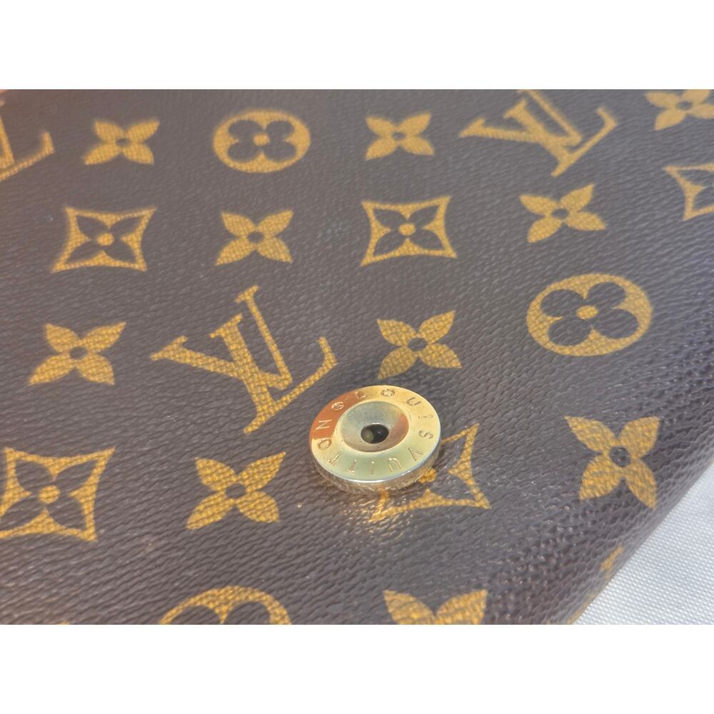 Louis Vuitton Monogram Bordeaux Bag Clutch Crossbody Vintage LV Removable Strap - Picture 16 of 16